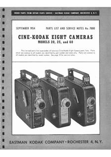 Kodak Cine Kodak 8 manual. Camera Instructions.